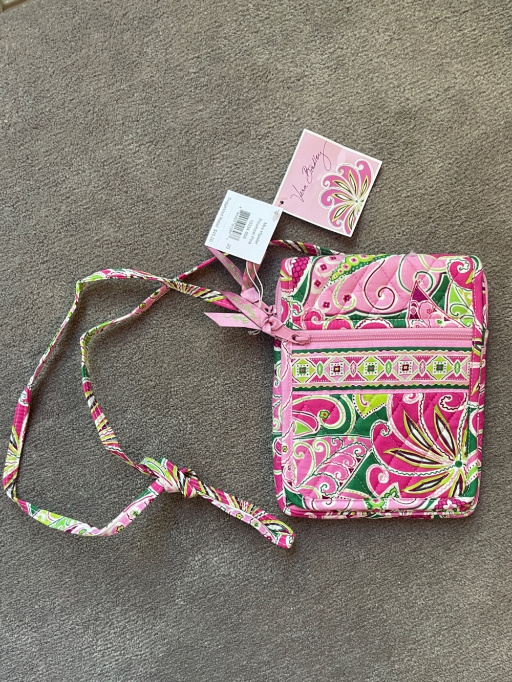 Vera Bradley Mini Hipster Pinwheel Pink